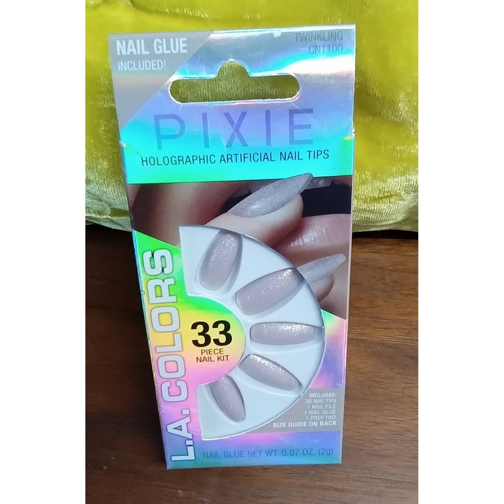 * LA Colors Pixie Holographic Artificial Nail Tips